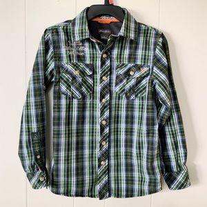 Eddie Bauer plaid long sleeve button up small